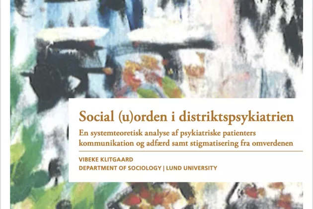Book cover, Vibeke Klitgaard's thesis.