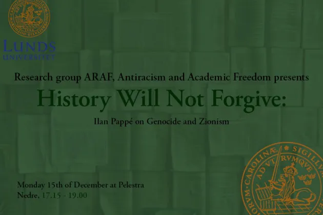 History will not forgive Ian Pappé.jpg History will not forgive Ian Pappé
